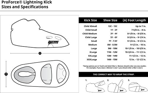 Pro Force Lightning בועט נעליים/רגליים - שחור - גודל 13-14 | Xx-large